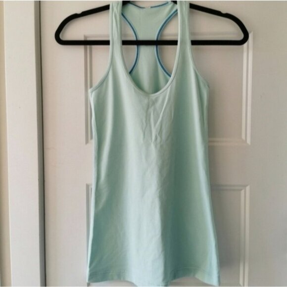 Lululemon  Racer Back Aqua Blue Tank Top - Picture 8 of 8